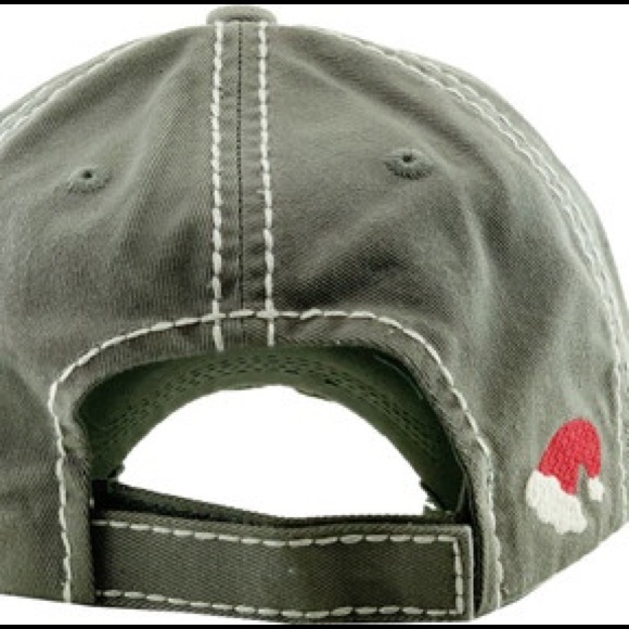 SANTA WHY YOU BE JUDGIN'? VINTAGE BALLCAP - Picture 2 of 11